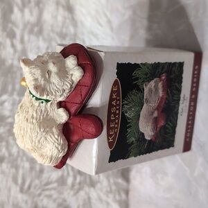 Hallmark 1995 Cat Naps Keepsake Clip-On Holiday Ornament 2nd In Series